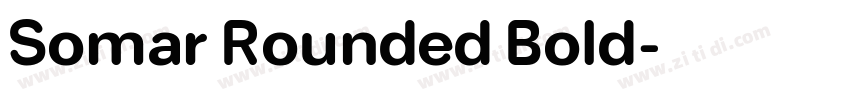 Somar Rounded Bold字体转换